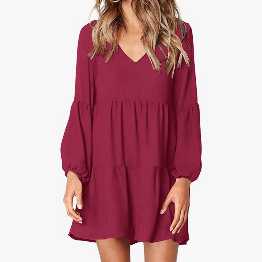 Red Shift Dress - Only Worn Once!